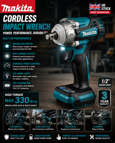 Makita dtw300z 18v - dtw300z, lxt