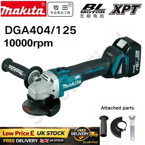 Makita 18v 125mm dga404 - 125mm,