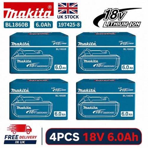 4pcs makita bl1860b 18v - makita,