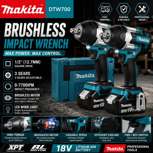 1pc makita dtw700 18v - 1pc,