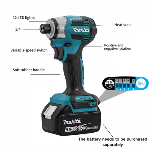 Makita dtd173 cordless impact - cordless,