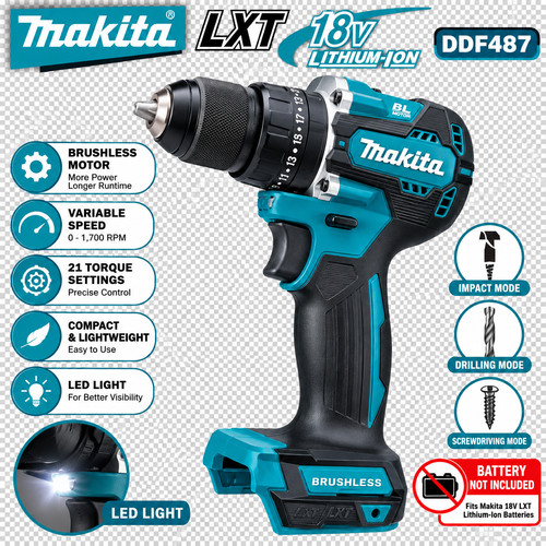Makita ddf487 18v - makita,